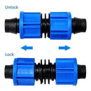 20pcs Drip Irrigation Coupling, Blue Connector Farm Irrigation Tools, Universal Joint Drip Irrigation Tube Fitting Set (0.78 Inch) by GreenHaven Gardens