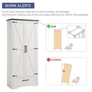 JXQTLINGMU Farmhouse Kitchen Pantry Cabinet - 72" Tall Wood Kitchen Storage Cabinets with Adjustable Shelves & 2 Barn Style Doors & Drawer, Versatile Storage for Dining Room, Bathroom, Antique White by CozyNest Decor