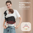 Toddler Sling Carrier, Easy to Wear Baby Carrier Sling 7-40 lbs, Adjustable Lightweight Baby Wrap Sling, Perfect Toddler Hip Carriers One Size Fits All, Black by TinyTreasures Baby Boutique