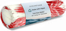 Oceanfoam Tidal Roller - Red Marbled - Muscle Massage Foam Roller for Back Pain & Stretching - Firm and Ergonomic Wide Wave Textured - Yoga, Athletics, & Wellness - Full Size, 20" x 5" by CozyNest Decor