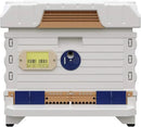 Ergo Insulated 10 Frame Bee Hive Set [NO Frames Included] (Single Hive, White Body Blue Entrance) by GreenHaven Gardens
