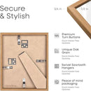 Homeforia 8.5x11 Diploma Frame Wood, High End Natural Oak 8.5x11 Certificate Frames, 11x8.5 Document Frames for Wall or Tabletop, 8.5 by 11 Award Light Wooden Frame, Tempered Glass, Wall Kit, Set of 1 by CozyNest Decor
