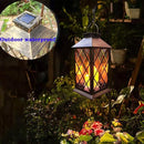 Solar Outdoor Lantern, Garden Hanging Waterproof Lanterns PVC Upgrade 3 LED Flickering Flameless Candle Decorative for Garden Women Mom Grandma Halloween Gifts (Grid Candle) by GreenHaven Gardens
