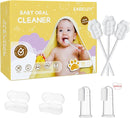 EASICUTI Upgrade Baby Tongue Cleaner, 52PCS Newborn Baby Toothbrush, Baby Oral Cleaner, Disposable Infant Toothbrush Baby Mouth Cleaner, Gum Cleaner Stick Dental Care for 0-36M+ 2 Finger Toothbrush by TinyTreasures Baby Boutique