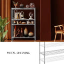 IZEUK 1400 LBS Garage Chrome Shelving Wide Storage Shelves 4 Tier Adjustable Heavy Duty Metal Wire Rack Standing Shelf Unit for Kitchen Office College Dorm Garage Warehouse 15.8" x 45.8"x 59.4" by CozyNest Decor