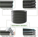 A ANLEOLIFE 2-Pack 3ft x 24” Tall Galvanized Raised Garden Beds Outdoor, Round Metal Planter Box for Planting Vegetables Flowers Herb, Anti-Rust & Easy-Setup, Quartz Grey by GreenHaven Gardens