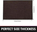 fani 2 PCS Heavy Duty Large Outdoor Indoor Entrance Doormat Brown Waterproof Low Profile Entrance Rug Front Door Mat Patio Anti-Skid Rubber Back, 31x47 inch (Brown) by GreenHaven Gardens