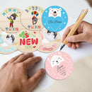 42 Designs Pregnancy Weekly Milestone Signs - Wooden Weekly Baby Bump Tracker Milestone Discs - Trimester Pregnancy Must Haves - Essential Gifts for Mommy to Be (Pregnancy Milestones Cards) by TinyTreasures Baby Boutique