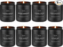 Scented Candles Set - 8 Pack Soy Jar Candle for Home Scented, Aromatherapy Candle Gifts for Men, Women and Birthday, Masculine Home Fragrance Candle by CozyNest Decor
