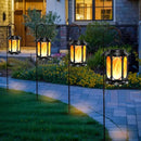 Solar Outdoor Lantern - Flickering Flame, Waterproof LED, Perfect for Patio, Garden, Christmas Decorations, 1pc by GreenHaven Gardens
