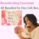 New Mom Postpartum Breastfeeding Essentials Kit for Nursing Mama, Lactation Tea, Silicone Breast Pump, Reusable Breast Pads, Pain Relief for Sore Cracked Nipples, Spa and Relaxation Basket Box Set by TinyTreasures Baby Boutique