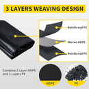 TEZONG Pond Liner,20x25Ft Pond Liners for Outdoor,28Mil PE Black Koi Fish Pond Liners,Reinforced Pond Underlayment for Ponds,Water Gardens,Waterfall, Stream, Fountains,Aquaculture,Agricultural by GreenHaven Gardens