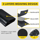 TEZONG Pond Liner,20x30Ft Pond Liners for Outdoor,28Mil PE Black Koi Fish Pond Liners,Reinforced Pond Underlayment for Ponds,Water Gardens,Waterfall, Stream, Fountains,Aquaculture,Agricultural by GreenHaven Gardens