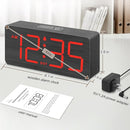 DreamSky Wooden Digital Alarm Clock for Bedroom - Desk Clocks for Living Room with Large Numbers, Loud Alarm for Heavy Sleepers with Volume Control, Dimmer, DST, Office Wood Decor (Adapter Powered) by TinyTreasures Baby Boutique
