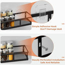 Over The Door Pantry Organizer, 8 Pack Spice Rack Wall Mounted & Hanging Storage Baskets Organizer Wall Mount, Large Capacity Metal Spice Shelf for Kitchen Cabinet, Bathroom, Shower, Home Decor by CozyNest Decor