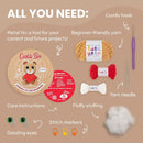Cookie Box Crochet Kit for Beginners - Learn to Craft Amigurumi Stuffed Animals - Knitting Gift for Kids and Adults - Beginner-Friendly Yarn - Stitch-by-Stitch Video Tutorial - Bear Charlie by TinyTreasures Baby Boutique