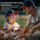 DREAMING MY DREAM Baseball Night Light,Cute Silicone Squishy Novelty LED Night Lamp, Touch Lamp with 2 Levels Dimmable 20Min Timer,for Nursery Bedroom Kids Room Boys Girls Gifts by TinyTreasures Baby Boutique