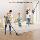 Cordless Vacuum Cleaner, 550W 45KPA Dual Motor Stick Vacuum for Home with 60mins Runtime, 6 LED Green Headlights, Self-Standing Design, V-Shaped Floor Brush for Carpet Tile Pet Hair Hardwood Floors by CozyNest Decor