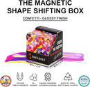 Shashibo Shape Shifting Box - Award-Winning Fidget Toy w/ 36 Rare Earth Magnets - Fidget Cube Transforms Into Over 70 Shapes, Sensory Toy Gift for Kids, Teens, and Adults (Confetti) by TinyTreasures Baby Boutique