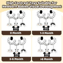 Black and White High Contrast Baby Toys - Sensory Infant Hanging Carseat & Stroller Toy for Newborns 0-6,6-12Months Perfect Easter Birthday & Baby Shower for Babies Boys Girls by TinyTreasures Baby Boutique