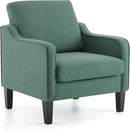 VINGLI Accent Chair for Living Room Chairs Dark Green Reading Chair for Bedroom Scooped Arm Chair Mid Century Modern Accent Chairs Upholstered Comfy Chair for Apartment, Waiting Room by CozyNest Decor
