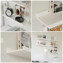 RICHER HOUSE 5 Set White Floating Shelves, Wall Mounted Shelves for Wall Decor, Modern Picture Ledge Shelf with Lip for Wall Storage Nursery, Bedroom, Living Room, Bathroom - White by CozyNest Decor