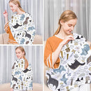 Yoofoss Nursing Cover Breastfeeding Scarf - Baby Car Seat Covers, Infant Stroller Cover, Strechy Carseat Canopy for Boys and Girls (Dinosaur) by TinyTreasures Baby Boutique