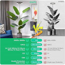 LORDEM Black Full Spectrum LED Grow Light, 72 LEDs, 4 Brightness Settings, Auto On/Off Timer, Height Adjustable, Ideal for Large Plants by GreenHaven Gardens