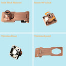 Alise Keyed Hasp Lock,3 Inch Safety Packlock Clasp Hasp Lock Latch with Lock,Door Hinge Lock with Keys Keyed Locking Hasp for Cabinets Closets Doors,Red Bronze by TinyTreasures Baby Boutique