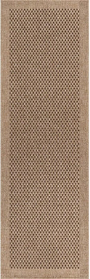 CAMILSON Indoor and Outdoor Runner Rug Natural Sisal Boho Woven Design Easy-Cleaning Non Shedding Fiber Living Room Bedroom Garden Patio and Kitchen Washable Outside Carpet Alfombras (2x7) by CozyNest Decor
