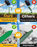 24Pcs Metal Garden Landscape Edging Stakes Green,10in anchoring Stakes Landscape Anchoring Spikes for Terrace Board, Garden Liner, Landscape Edging Coil,Bender Board,Grass Barrier by CozyNest Decor