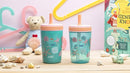 Zak Designs Shells Kelso Tumbler Set, Leak-Proof Screw-On Lid with Straw, Bundle for Kids Includes Plastic and Stainless Steel Cups with Bonus Sipper (3pc Set, Non-BPA) 15 fl.oz. by TinyTreasures Baby Boutique