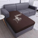 hyha Waterproof Couch Cushion Covers, Sectional Sofa Slipcovers Washable, L Shape Chaise Dog Couch Covers for Sectional Sofa, Universal Furniture Protector (1 Piece for Chaise XL, Chocolate) by CozyNest Decor