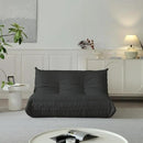 Luxury Sofa Couch Chair, Lazy Floor Seating, Fireside Bean Bag Chair, Ergonomic Tatami Sofa Lounger for Living Room, Bedroom, Office, Loveseat, Black by CozyNest Decor