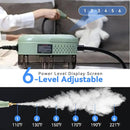 Steam Cleaner, Handheld 2500W Pressurized Heating Steamer for Cleaning,Multi-Purpose Steamer for Home Use with Water Tank, Steam Cleaner for Dirt, Grease,Grout,Tile, Floor,Couch,Car,Green by TinyTreasures Baby Boutique