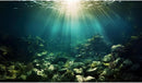 Deep Ocean Aquarium Background Under The Sea Fish Tank Background Underwater World Terrarium Backgrounds Ocean Floor Rock Aquatic Plants Aquarium Backdrop for Fish Tank Backgrounds Decors 30x12in by GreenHaven Gardens