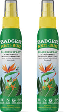 Badger Bug Spray, Family Friendly All Natural Mosquito Repellent w/Organic Essential Oils, Great Smelling Citronella Spray, Effective for 3 Hours, Deet-Free Vegan Insect Repellent, 4 fl oz, 2-Pack by TinyTreasures Baby Boutique