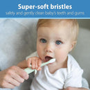 Dr. Brown's Infant-to-Toddler Toothbrush, Elephant, Mint, 0-3 Years by TinyTreasures Baby Boutique