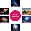 Menique Universe Memory Matching Game – 60 Cards (30 Pairs) – Bilingual Space Game with Planets, Stars & More – Educational for Kids and Adults by TinyTreasures Baby Boutique