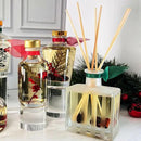 LOVSPA Reed Diffuser Set, Roasted Chestnuts Scented Oil Diffuser with Sticks, Home Fragrance Accessories for Bathroom Shelf Decor, Aroma Diffusers for Home or Office Fall Decor, USA Made by CozyNest Decor