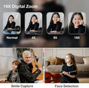 Digital Camera, Kids Cameras for 50MP FHD 1080P, Digital Point and Shoot Camera with 16X Zoom Anti Shake, Compact Small Cameras Gift for Boys Girls Kids, Black by TinyTreasures Baby Boutique