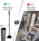 Walensee Steel Tamper with 48 inch Handle 8"x8" Garden Rubber Grip for Laborsaving All-Steel Heavy Duty Ideal Tool Leveling Ground Installing pavers and Repairing Blacktop by GreenHaven Gardens