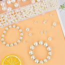 1000Pcs Pearl Beads for Bracelets Making, Pearl Beads for Jewelry Making for Adults, Silver Bracelet Beads DIY Kit, Silver Spacer Beads for Bracelets, Women Friendship Bracelet Making Kit (Silvery) by TinyTreasures Baby Boutique