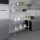 AmGood Double OverShelf Stainless Steel NSF - Many (48" Long x 14" Deep) by CozyNest Decor