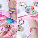 5 Boxes Bracelet Making Kit Pony Beads, 6x9mm Kandi Rave Beads & Hair Beads Set with UV Color Changing, Glow-in-Dark, Chrome & Alphabet Letters for Friendship Jewelry DIY Crafts by TinyTreasures Baby Boutique