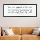 LuZhiQiang Trust in the Lord With All Thine Heart Wall Art Decor 40"×15" Proverbs 3:5-6 Sign Bible Verse Christian Scripture Large Wooden Framed Wall Hanging (Black) by CozyNest Decor