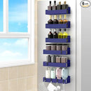 6 Pack Magnetic Spice Rack Organizer for Refrigerator and Oven, Dark Blue Fridge Organizers and Storage for Kitchen by CozyNest Decor