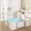 ACOMOPACK Baby Play Mat for Floor 1.3" Thick Memory Foam Play Mat 79"×118" Tummy Time Crawling with Non-Slip Bottom for Living Room,Nursery,Soft Velvet Playpen Mats for Kids,Infants（Light Blue）