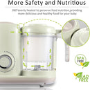 Baby Food Maker, 4 in 1 Baby Food Processor and Steamer, Puree Blender, Multifunctional Baby Puree Maker, Dishwasher Safe (Green) by TinyTreasures Baby Boutique