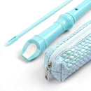Recorder Instrument for Beginner Kids Adults,8-Hole Soprano Descant Recorder Music Flute with with Cleaning Rod & Leather Case For School Student Home Entertainment(2-Flash Woven Blue) by TinyTreasures Baby Boutique